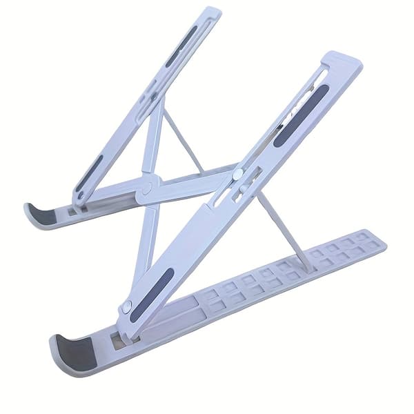 Resevänligt justerbart laptopställ, 10-nivås hopfällbart, kylbas, ergonomiskt 38.1 Cm And Above