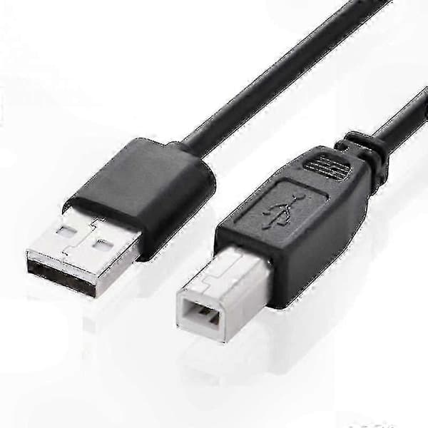 MIDI till USB-kabel för 61/49/25 tangentbordskontroller - Kompakt adapteranslutning Black
