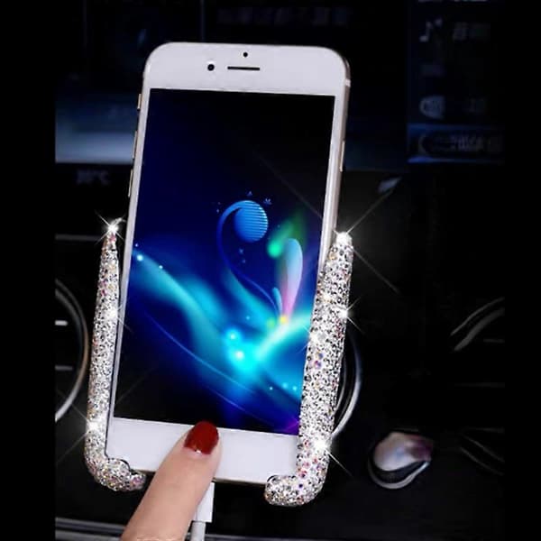 Diamant Biltelefonholder Multifunksjonell Luftventilholder CJY Purple