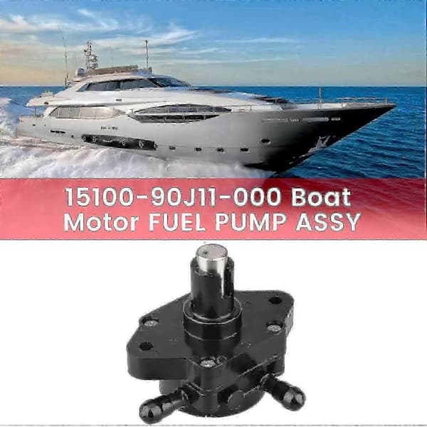 Lågtrycksbränslepump kompatibel med Suzuki DF40A DF50A DF60A DF70A DF80A DF90A DF100A DF115A DF140A, Bränslepumpsenhet i metall black