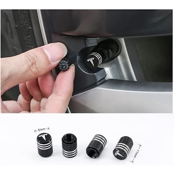 Hjulkapsler, Tesla navkapsler senterkopper navkapsler for Tesla Model 3, Model Y, Model S, Model X, sølvlogo beige