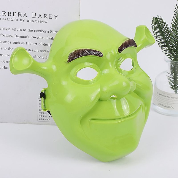Tecknad figur Party & Holiday DIY-dekorationer, grön Shrek Pvc Mask Cosplay