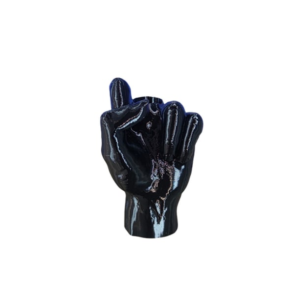 Sjovt mellemfingerlegetøj Kreativ dekoration Finger Teleskopisk Sjove Gag Gaver Black