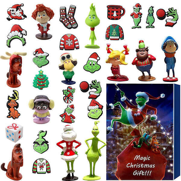 Julekalender Halloween Blind Box Jule Grinch Horror Blind Box 24 Nedtællingskalender Blind Box style 5