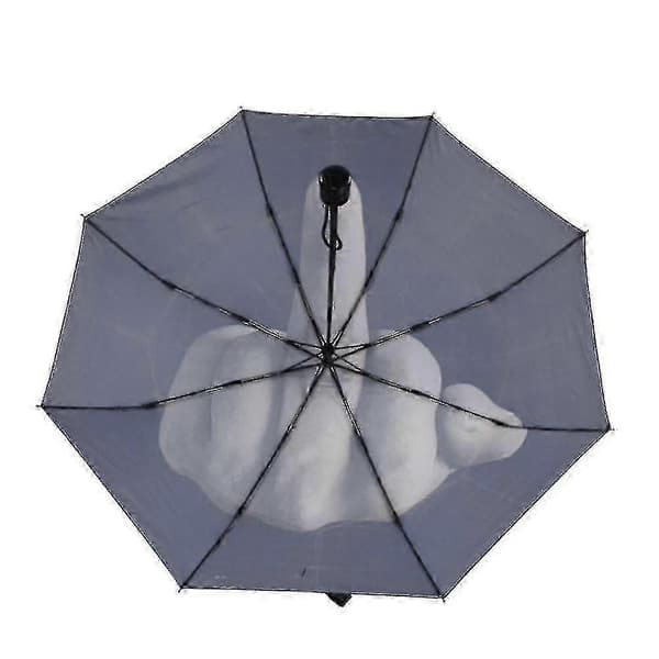 Cool Mode Sort Paraply med Nyt Langemand Design