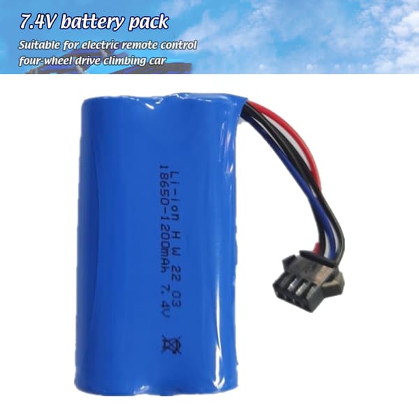 7.4V 1200mAh Lithium Battery for Remote Control Car
