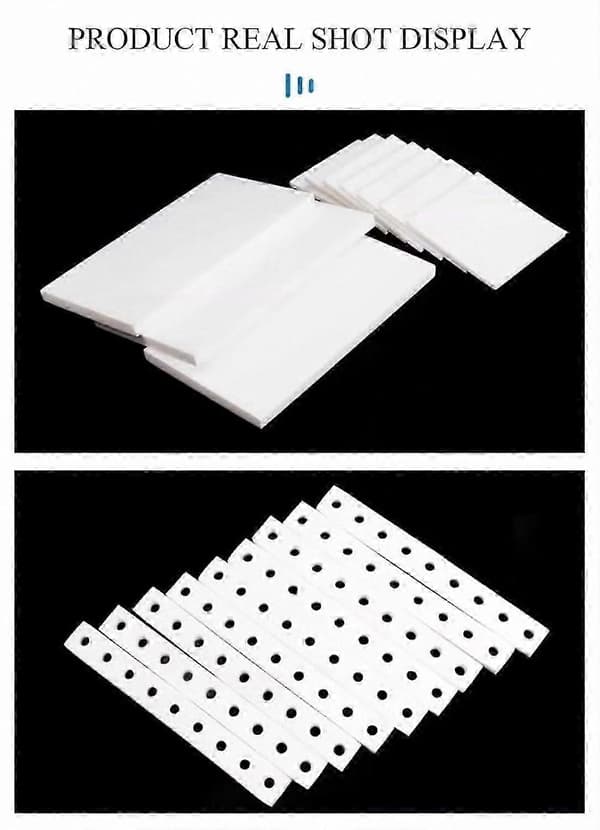 PTFE Plastplade 100x200mm, Formbar Teflonplade til Pakninger, Gør-det-selv Håndværk, Multi-Størrelse 8mm