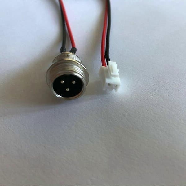 Mini Hoverboard 3-pin 2-stifts ladeport erstatningskabel for sparkesykkel