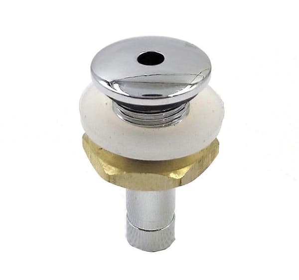 Boblebad luftdyse, spa messing luftboble dyse med krombelegg, kort luftdyse