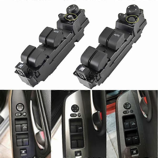 Ny Front Højre Side Master Vinduespejl Kontakt Til 2008-2012 Mazda 2 Mazda 6 D652-66-350A Med A Folding Function