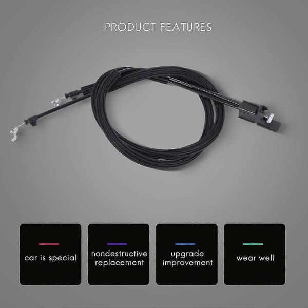 Fiesta MK6 2001-2008 Right Front Seat Tilt Cable Replacement 1441166, CJY black