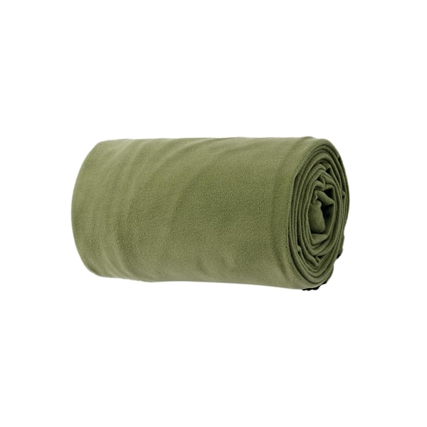 Myk Fleece Liner Business Backpacking Termisk Sovepose Dark Green 180 x 80cm