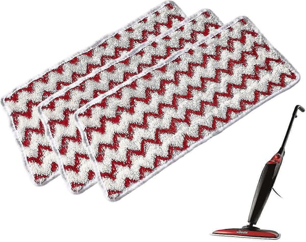 Erstatning 5 stk. gjenbrukbare mikrofiber dampmoppputer kompatible med Vileda Steam Xxl dampmopp