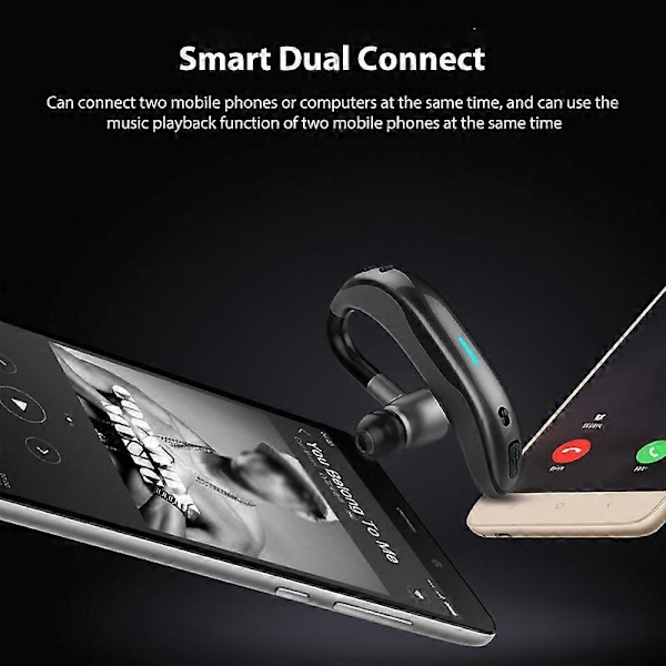 1 kpl f600 langaton Bluetooth-yhteensopiva handsfree-korvakoukku kuuloke urheilu business-kuulokemikrofoni JIKAIX Green