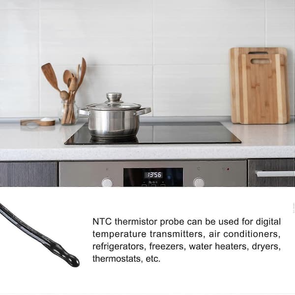 2025 Siste Modell NTC Termistorprobe 50K 0,4m Vanntett Epoxy Temp Sensorprobe, [for Digital