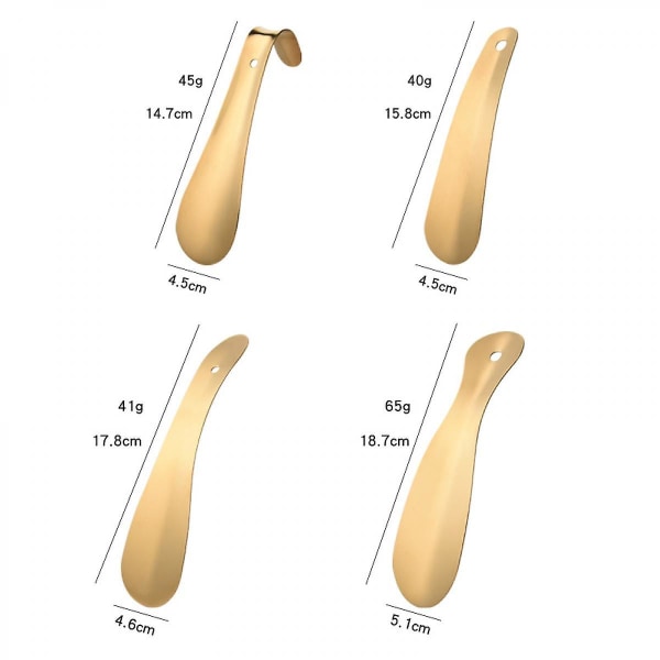 Skohorn 14,7 cm, massivt stål - slitstark metall, ergonomiskt handtag