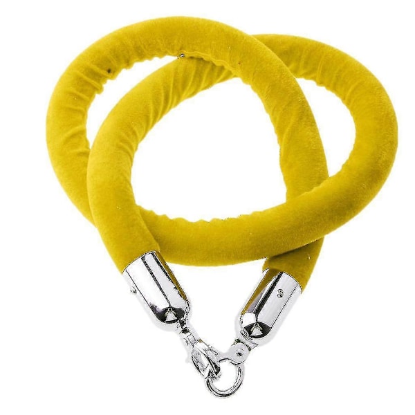 1,5 m Samettiköysi, jonotusopas, pylväs, punainen Yellow