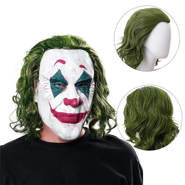 Joker-peruukki, vihreä peruukki Arthur Fleck -cosplayyn, CJY