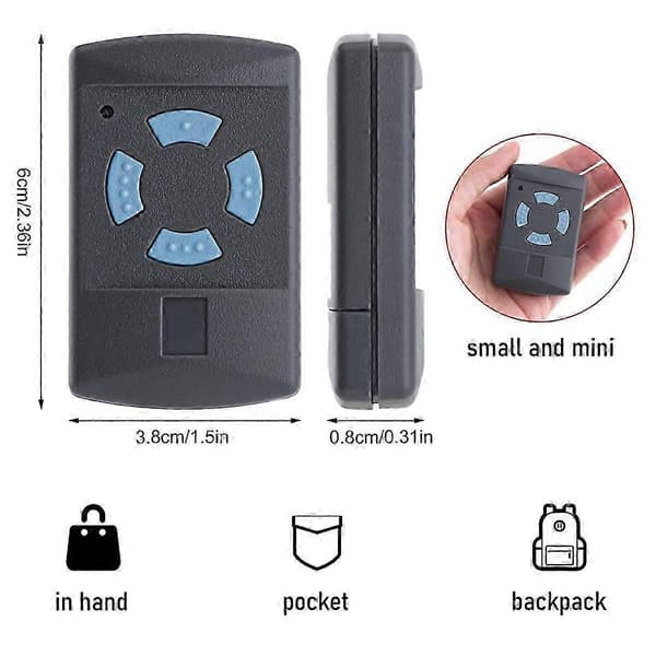 2-pack Garage Door Remote Control, Transmitter for HORMANN HSM4-868 ~CJY