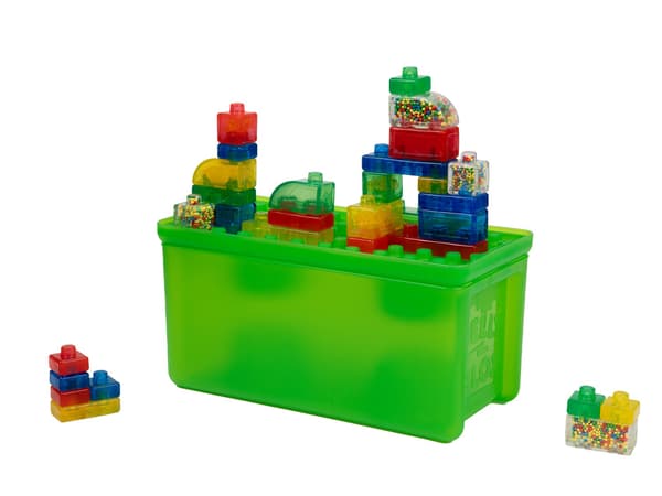 Jelly Blox Building Blocks with Storage Case, 30 Pieces Multifärg 2