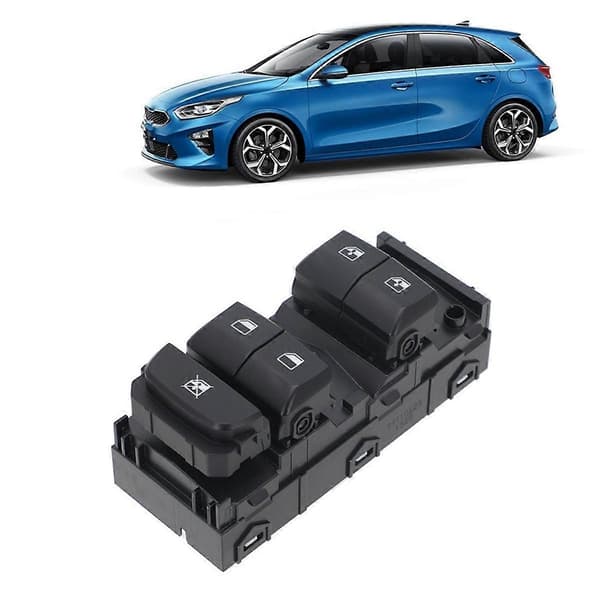 Bilvindusbryter Erstatt 93570-J7100 93570J7100 for Ceed 2018-2022 Tilbehør Black