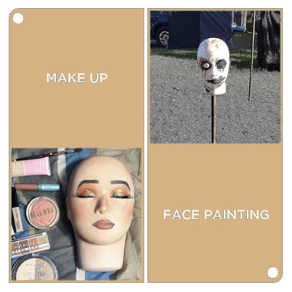 Vipper Mannequin Hode, Øvelseshode, for Sminke og Vippeextensions, Kosmetologi Dukkehode