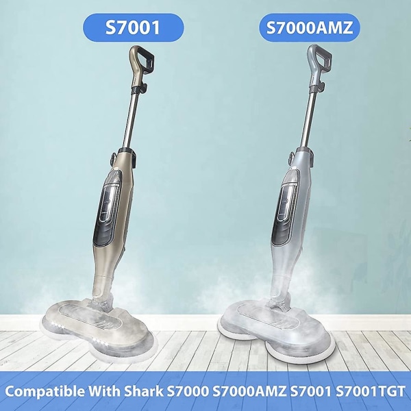 12 Pak S7000 Dampmoppuder til Shark S7000amz S7001 S7001tgt S7000 Serie Damp & Skrub Alt-i-én