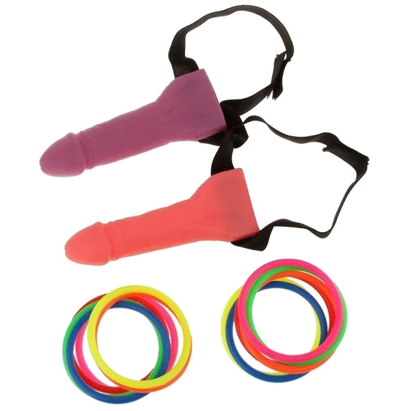Hoopla Willy Med Ring Game Inomhus Toss Head Ring Heads Bride Hen Prop Party
