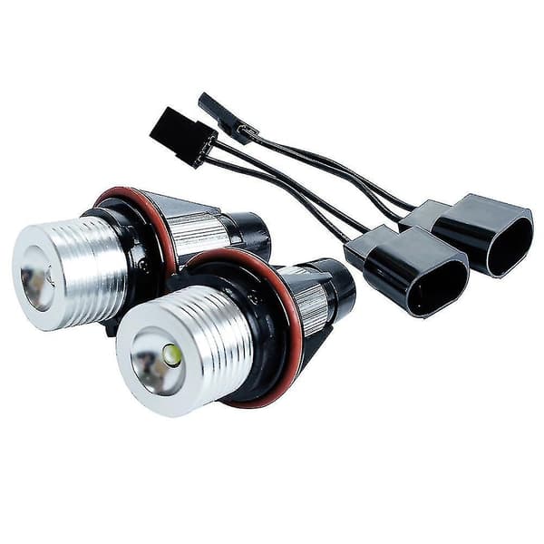 2 stk. LED Angel Eyes Marker Pærer til E39 E53 E60 E61 E63 E64 E65 E66 E87 525i 530i Xi 545i M5-hy white
