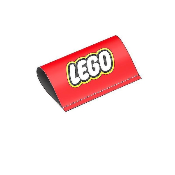 2 pakker Lego vaskemærke, logo, kreativ bildør, dekorationsmærkat til bilhale - [stort] rødt