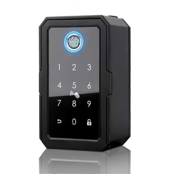 Smartkey-låseboks, trådløs elektronisk nøgleboks med app og Bluetooth-kode Black