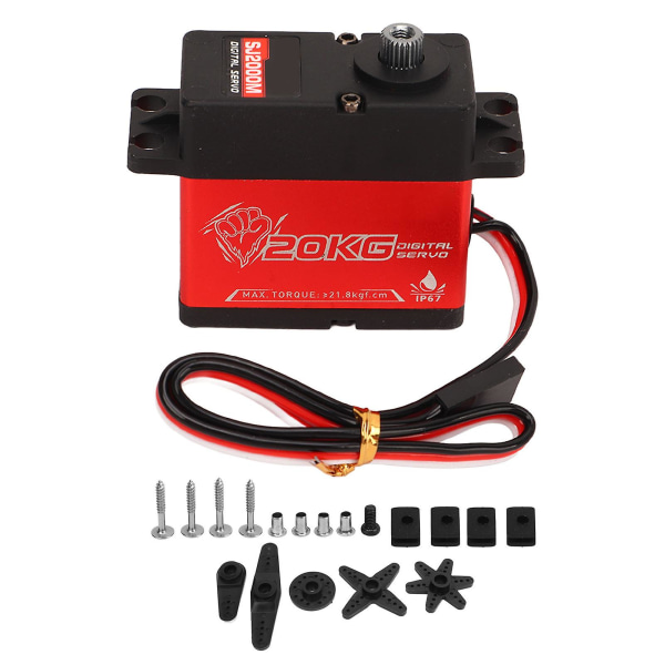 20kg Rc Servo Low Pressure Efficient High Accuracy Versatile Waterproof Servo For Fixed Wing Model Boat Intelligent Robot