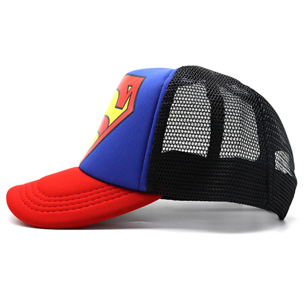 Lasten Batman Mesh Snapback Lippis Kesä Ulkoilu Hengittävä Säädettävä Urheilu Aurinkohattu Malli D punainen Model D red 48-52cm
