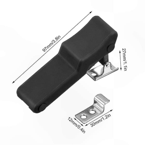 2-pack främre förvaringslås i gummi för ATV UTV Side-by-Side-fordon, reservdelar tillbehör