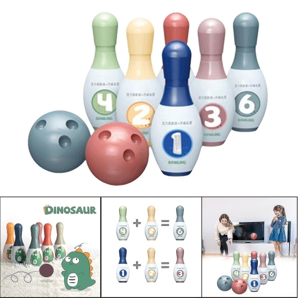 Qb-kids Bowling Leksats Förälder Barn Interaktivt Spel Bowling Sportleksaker för pojkar Flickor- Zhexin