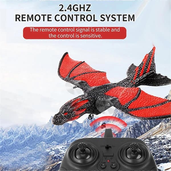 RC Flygplan 2.4G Simulerad Flygande Drake Flygplan Fjärrkontroll Flygande Modell Glidflygplan EPP Skumleksaker Present till Barn Photo Color