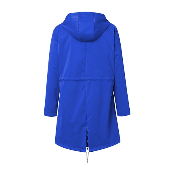 1/2/3/5 Hoodie Blød damejakke Vandafvisende regnjakke udendørs blå M blue M 1Set