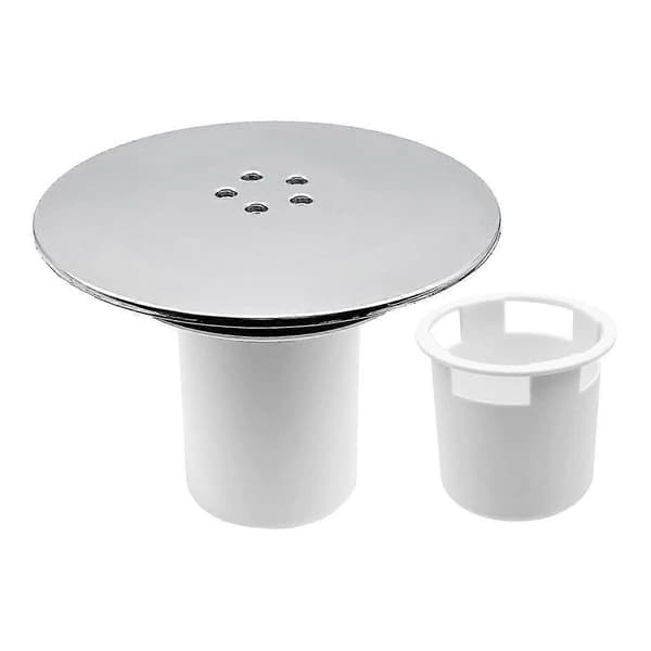 Dusjsluklokk, Dusjplugg Hull Deksel 90mm/115mm Plugg Avløpserstatningshull Forkrommet as shown