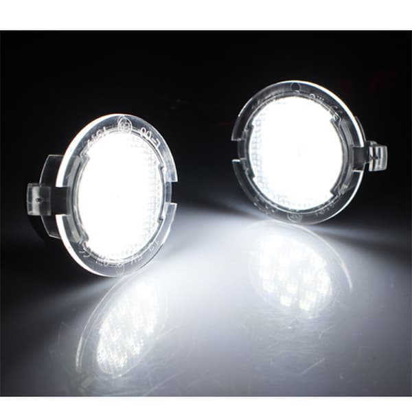 2 stk LED-lamper under sidespeilet, sidespeillampe bil Si