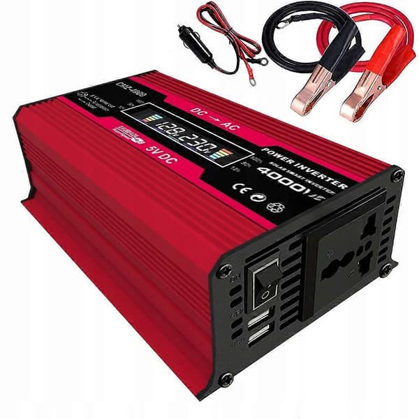 1 sett 4000w strømomformer DC 12v til 220v AC CJY