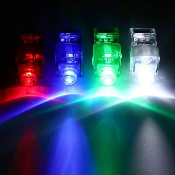 100 stk Led fingerlys, blinkende lys opp ringer-yujia