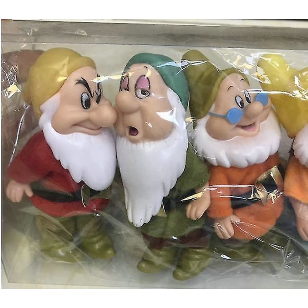 7 stk Disney Snehvide og de syv dværge Actionfigurer Legetøj 15cm Prinsesse PVC Dukker Samleobjekter Legetøj Til Børn Fødselsdagsgave