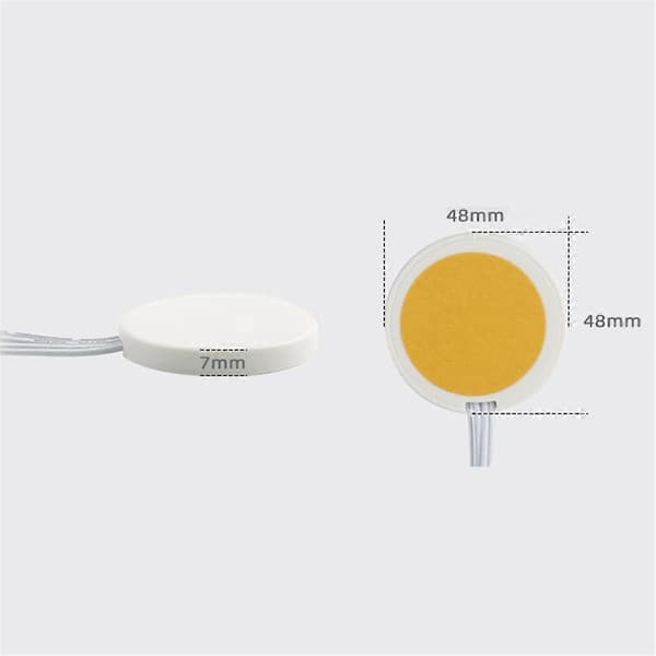 Trepanel LED Berøringssensor Dimmerbryter Skjult Bryter Berøringsbryter for LED-stripe Hvit