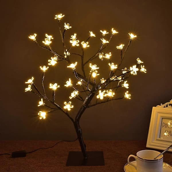 Cherry Blossom Bonsai Tree LED Lights Home Gift Idea CJY