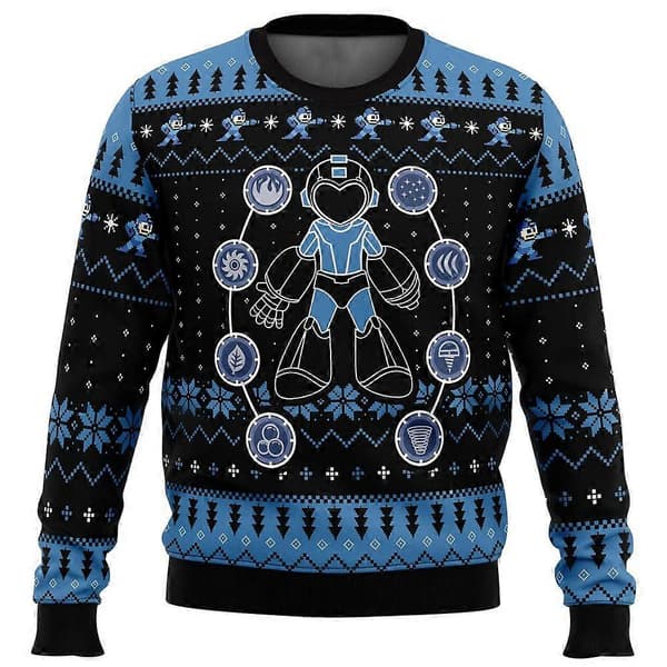 Mega Man Mega Juleferie Grim Julesweater Gave Julemand Pullover Mænd 3D Sweatshirt Og Top Efterårs- og Vintertøj EL0155 S