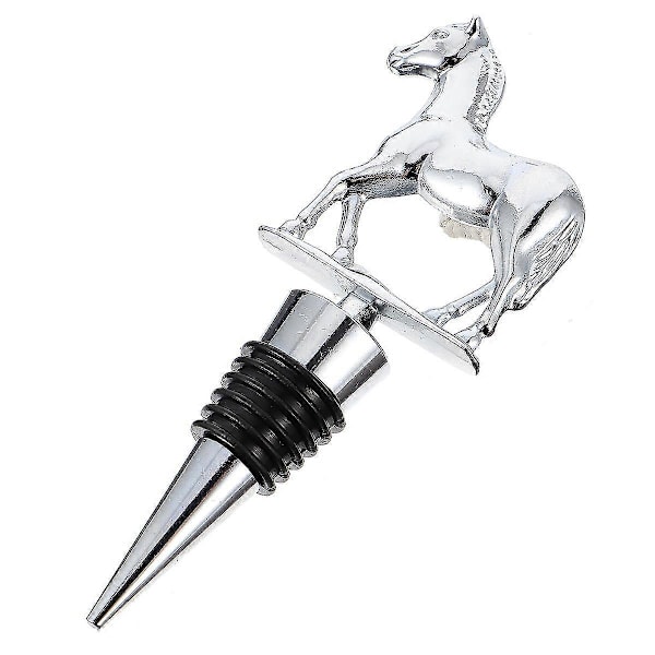 Hästdesignad Flaskpropp Vinflaska Propp Vinsparare Pump Vinsparare Kork Vinflasktoppar Silver 13.00X4.50X2.00CM