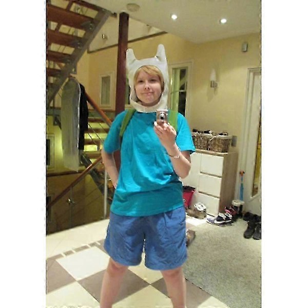 Anime Spil Cosplay Hat Kid Sød Grøn Plys Rygsæk Hvide Kaninører til Påskedags Kostume Halloween Tilbehør - God Finn Hat One Size