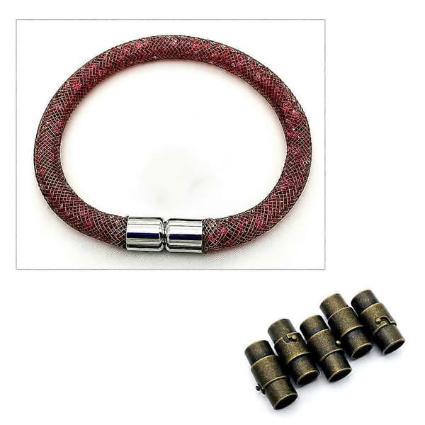 10 delar armbandslås bärbara galvaniserade kopplingsaccessoarer