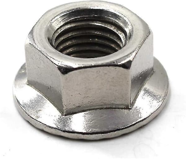 M16 304 sekskantmutter i rustfritt stål med flens (5-pakning)CJY
