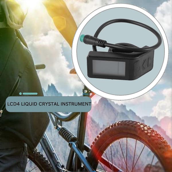 Ebike Display 24V/36V/48V KT LCD4 Mini Display Vandtætte Cykel Controller Kits til KT ControllerCJY black